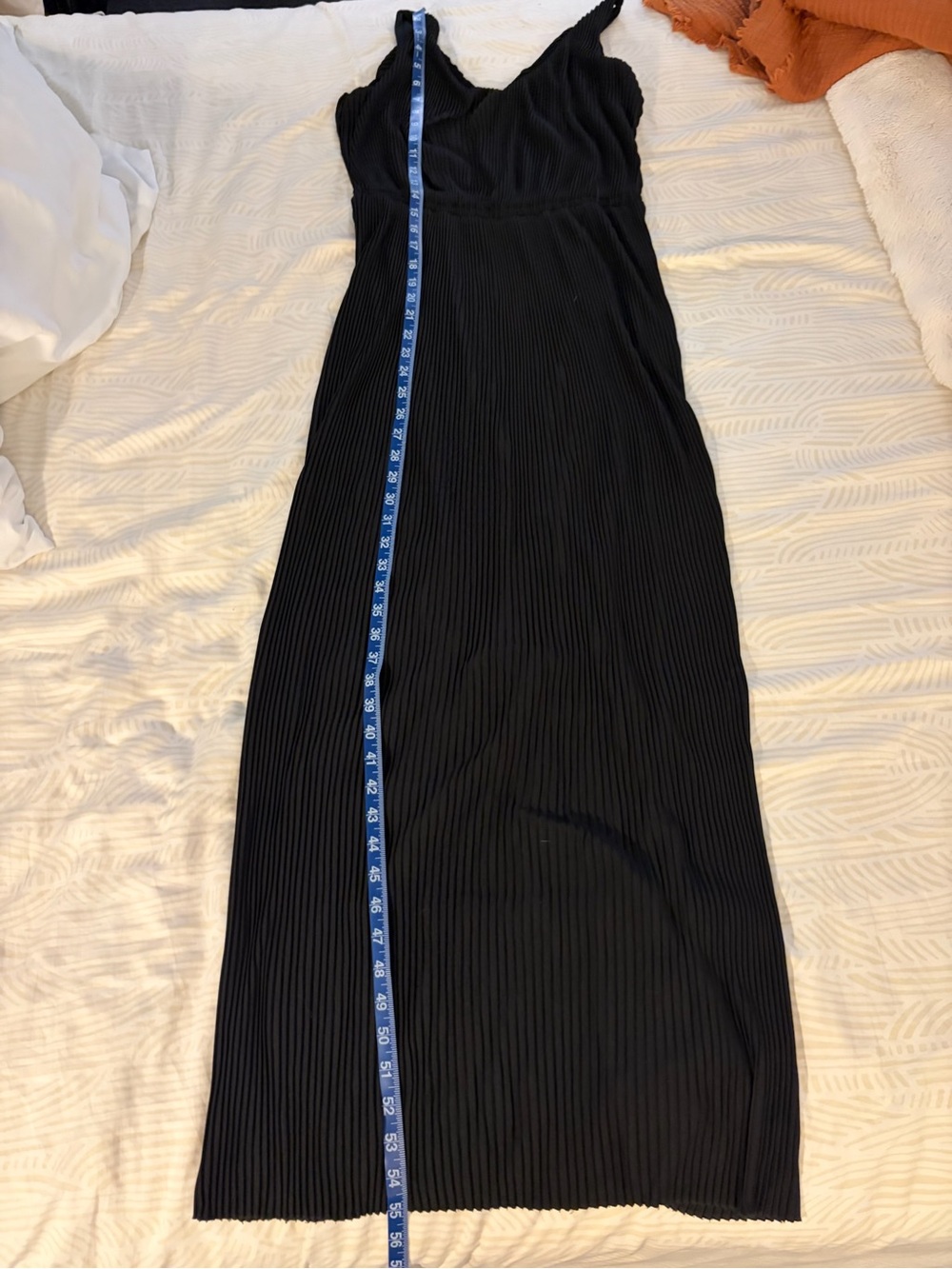 & Other Stories Black Pleated Maxi Dress 6